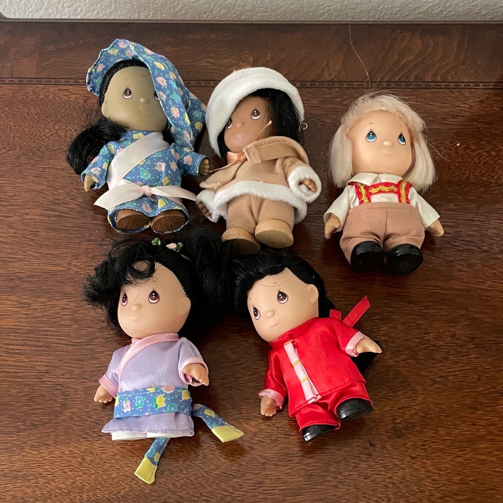 Vintage Precious Moments Hi Babies Set Of 5